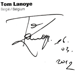 Handtekening Tom Lanoye