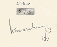 Handtekening Koos Schuur