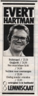 Advertentie Evert Hartman