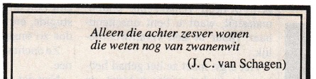 rouwadvertentie met tekst J.C. van Schagen