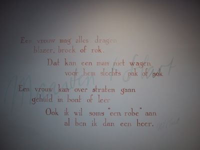 Muurgedicht in Leiden